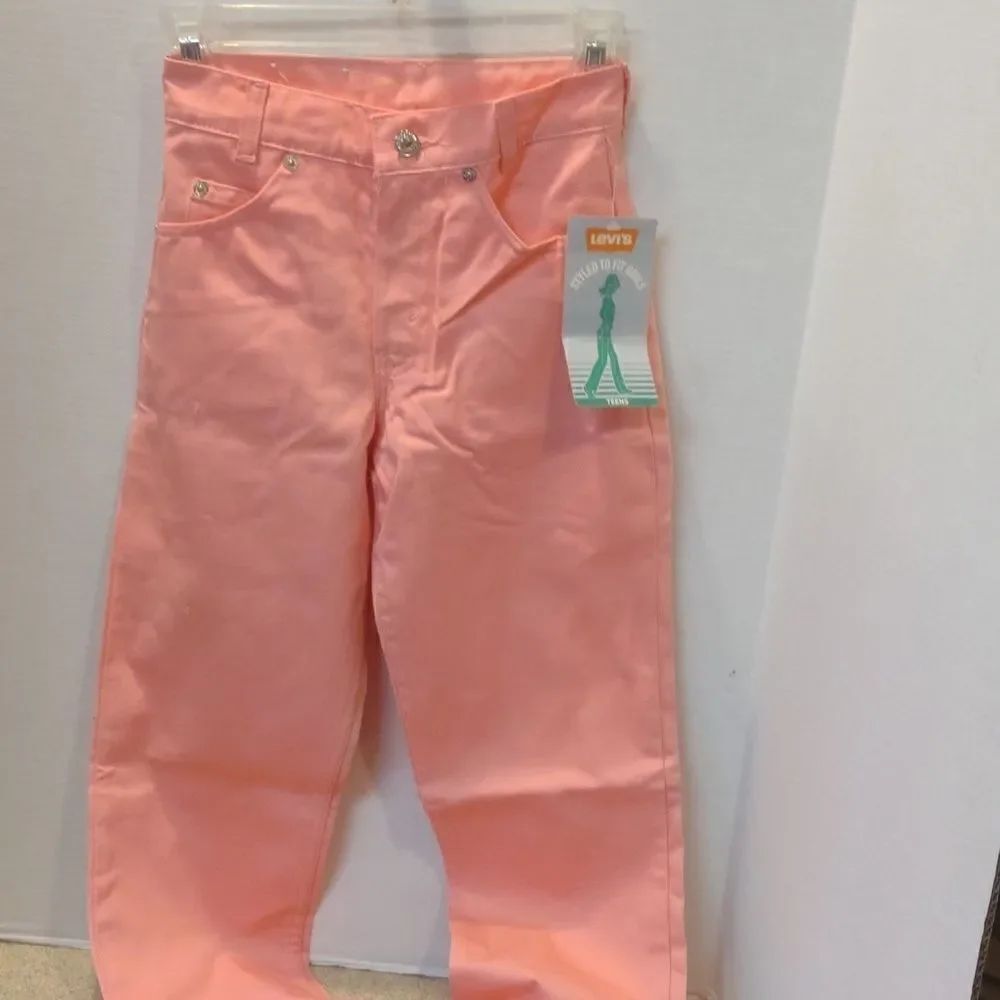 Vintage Levi's Pink Lightweight Jeans Teen Size 6 Pink 24" Waist